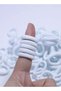 100pcs Small Hair Ties Band for Thick and Curly Hair Ponytail Holders Soft & Seamless Baby Hair Ties, Hair Elastic Band for Women or Baby Girls With Box- White - 3