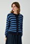 Cedar Cotton Hairy Cardigan Navy Blue