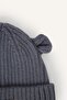 Woven Label Ear-Trimmed Knitwear Beanie for Baby Boy C8595A526Wn - 3