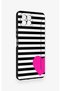 Omix X600 Compatible Striped Heart Patterned Silicone Case - 2