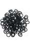 100pcs Small Hair Ties Band for Thick and Curly Hair Ponytail Holders Soft & Seamless Baby Hair Ties, Hair Elastic Band for Women or Baby Girls With Box- Black/White - 4