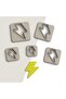 Lightning Polymer Clay Cutting Mold, Earring Molds, Cookie Mold, 5 Sizes, No: 412
