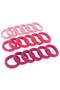 100pcs Small Hair Ties Band for Thick and Curly Hair Ponytail Holders Soft & Seamless Baby Hair Ties, Hair Elastic Band for Women or Baby Girls With Box- Pink - 6