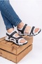 Boys' Sandals, Open Front, Easy to Wear, Velcro, Orthopedic Sole, Flexible Slippers - 7