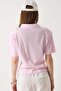 Women's Padded Polo Neck Tshirt Pink - 6