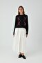 Ladi̇n Baklavali Cardigan Black - 5