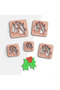 Leaf Polymer Clay Cutting Mold, Earring Molds, Cookie Mold, 5 Sizes, Ceramic Clay Mold, No:499