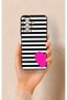Huawei Nova Y70 Compatible Striped Heart Pattern Silicone Case