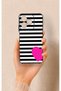Realme C53 Compatible Striped Heart Pattern Silicone Case