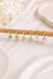 Brass Gold 6 Piece Earrings