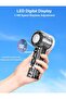 Mini Portable Turbo Fan with Ice Cooling Plate, 14000RPM, Speed 1-100, Digital Display, Rechargeable - 7