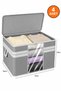 4 Pieces Gray Windowed Sweater Storage Bag 45 X 40 X 30 cm - 4