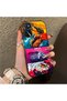 Stylish Case for Oppo A55 4g Gtr Racing Car Themed Hard Acrylic Back Soft Silicone Edge Shockproof Case - 2