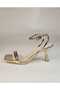 Women's Leopard Summer Heeled Shoes Thin Heels - 3