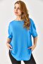 Crew Neck Oysho Basic Tshirt Blue