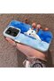 Cute White Cat Pattern Acrylic Back Silicone Edge Phone Case for Xiaomi Redmi 13C 4G/5G Compatible - 3