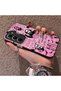 Infinix Hot 60 5g Compatible Pink Horror Movie Mask Patterned Acrylic Back Silicone Edge Phone Case - 3