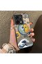 Oppo Reno 14/14F Compatible Sun-Moon Eye and Wave Butterfly Pattern Acrylic Back Silicone Edge Phone Case - 2