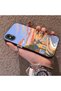 iPhone XS Max Compatible Sunset Beach Scenery Printed Acrylic Back Silicone Edge Phone Case - 3