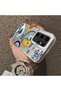 Samsung Galaxy S24 Ultra Compatible Sun-Moon Eye and Wave Butterfly Pattern Acrylic Back Silicone Edge Phone Case - 4