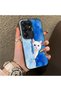 Samsung Galaxy S25 Ultra Compatible Cute White Cat Pattern Acrylic Back Silicone Edge Phone Case - 2