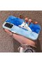 Samsung Galaxy A72 Compatible Cute White Cat Pattern Acrylic Back Silicone Edge Phone Case - 3