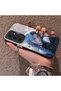 Samsung Galaxy S24 Plus Compatible Blue Haired Anime Girl Patterned Acrylic Back Silicone Edge Phone Case - 3