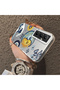 Realme C65 4g Compatible Sun-Moon Eye and Wave Butterfly Pattern Acrylic Back Silicone Edge Phone Case - 4