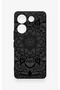 Tecno Camon 20 Pro Compatible Black and White Mandala Patterned Silicone Case - 2