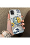 Samsung Galaxy A03/A04E/A04 Compatible Sun-Moon Eye and Wave Butterfly Pattern Acrylic Back Silicone Edge Phone Case - 2