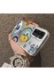 Samsung Galaxy A15 4G/5G Compatible Sun-Moon Eye and Wave Butterfly Pattern Acrylic Back Silicone Edge Phone Case - 4