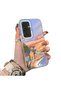 Samsung Galaxy S24 Compatible Sunset Beach Scenery Printed Acrylic Back Silicone Edge Phone Case
