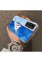 Samsung Galaxy A05S Compatible Cute White Cat Pattern Acrylic Back Silicone Edge Phone Case - 4