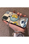 Samsung Galaxy A21S Compatible Sun-Moon Eye and Wave Butterfly Pattern Acrylic Back Silicone Edge Phone Case - 3
