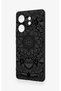 Infinix Zero 30 Compatible Black and White Mandala Pattern Silicone Case - 4