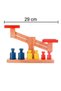7-Piece Educational Wooden Balance Scales - Montessori Colorful Weight and Math Game Set (29 cm) - 2