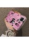 Xiaomi Poco C31 Compatible Pink Horror Movie Mask Patterned Acrylic Back Silicone Edge Phone Case - 4