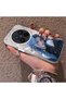 Vivo X300 Pro Compatible Blue Haired Anime Girl Patterned Acrylic Back Silicone Edge Phone Case - 3