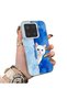 Xiaomi Mi 15 5g Compatible Cute White Cat Pattern Acrylic Back Silicone Edge Phone Case