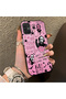 Samsung Galaxy A51 4g Compatible Pink Horror Movie Mask Patterned Acrylic Back Silicone Edge Phone Case - 2