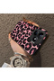 Realme Note 50 Compatible Pink Back Black Leopard Pattern Acrylic Back Silicone Edge Phone Case - 4