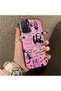 Xiaomi Redmi Note 10 4G/Note 10S Compatible Pink Horror Movie Mask Patterned Acrylic Back Silicone Edge Phone Case - 3