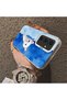 Samsung Galaxy S24 Plus Compatible Cute White Cat Pattern Acrylic Back Silicone Edge Phone Case - 4