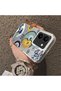 Vivo Y36 4G/5G Compatible Sun-Moon Eye and Wave Butterfly Pattern Acrylic Back Silicone Edge Phone Case - 4