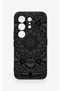 Tecno Camon 50 Pro 4g Compatible Black and White Mandala Pattern Silicone Case - 2