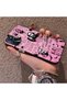 Oppo A54S Compatible Pink Horror Movie Mask Patterned Acrylic Back Silicone Edge Phone Case - 3