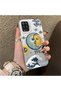 Samsung Galaxy A12/M12 Compatible Sun-Moon Eye and Wave Butterfly Pattern Acrylic Back Silicone Edge Phone Case - 2
