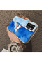 Samsung Galaxy M23/M13 Compatible Cute White Cat Pattern Acrylic Back Silicone Edge Phone Case - 4