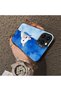 Cute White Cat Pattern Acrylic Back Silicone Edge Phone Case Compatible with iPhone 13 Pro Max - 4