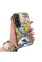 Realme C65 4g Compatible Sun-Moon Eye and Wave Butterfly Pattern Acrylic Back Silicone Edge Phone Case